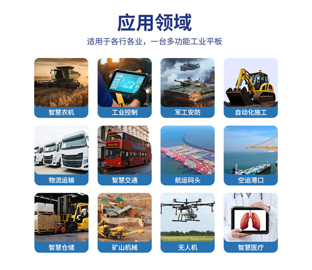 AG真人国际智显10寸车载工业平板的行业应用